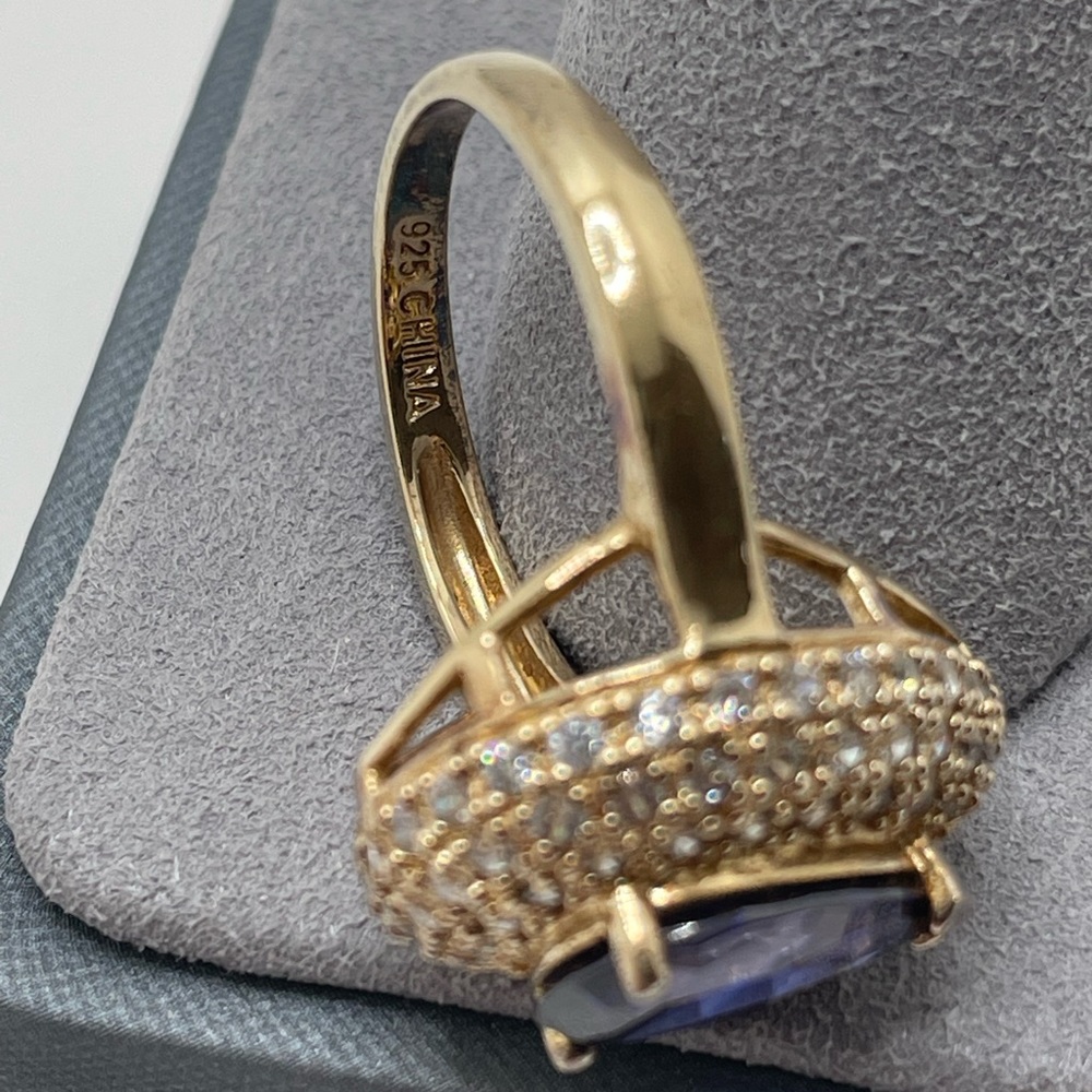 Ross Simons 925 Sterling Silver and Cubic Zirconia Ring Size 8 - Picture 7 of 13